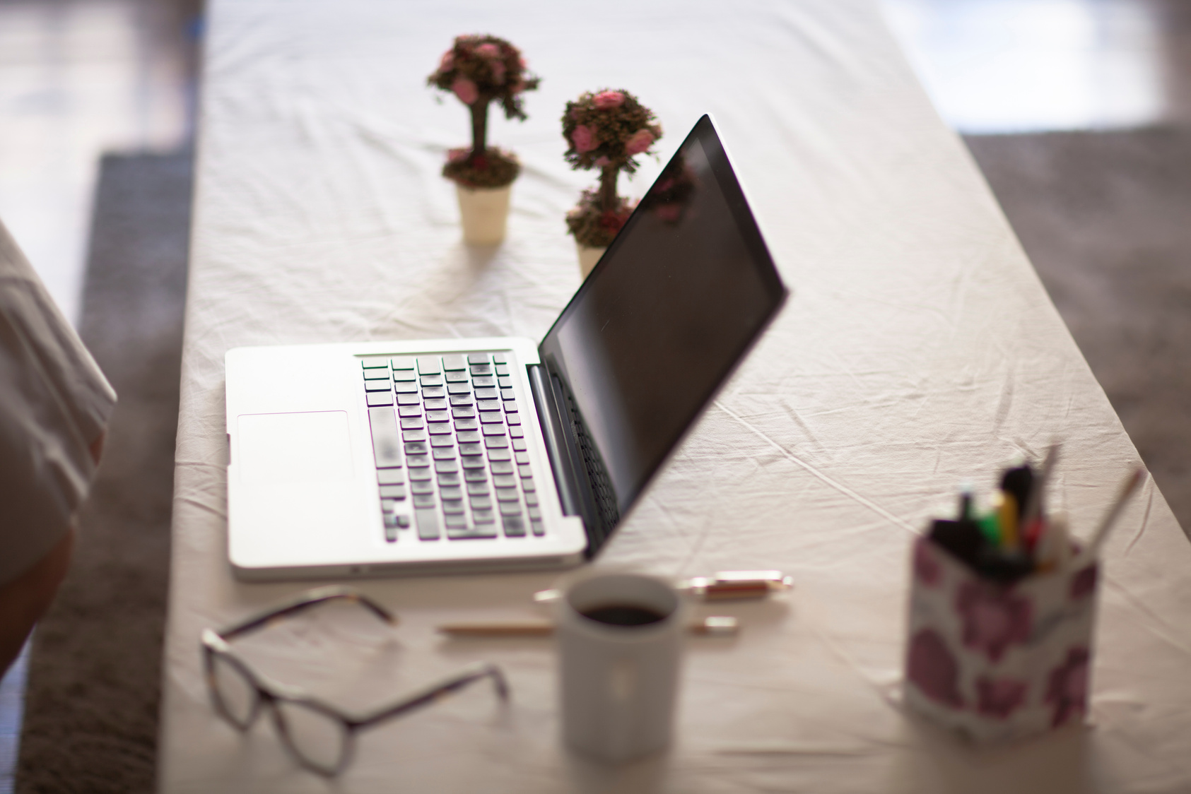 Table with Laptop PC